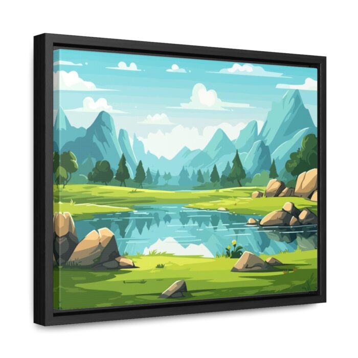 Mountain Landscape Canvas Horizontal Frame - Image 7