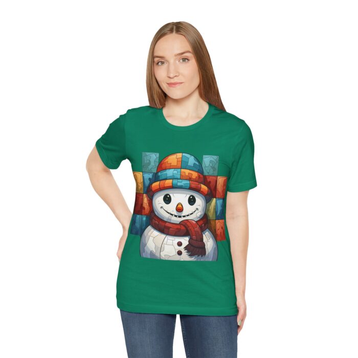 Snowman Unisex Jersey Short Sleeve Tee - Image 100