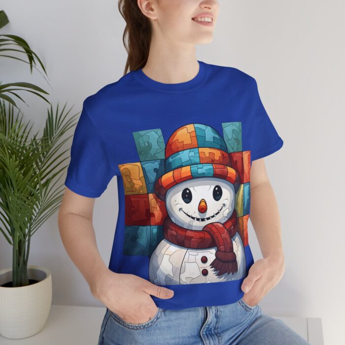 Snowman Unisex Jersey Short Sleeve Tee - Image 140