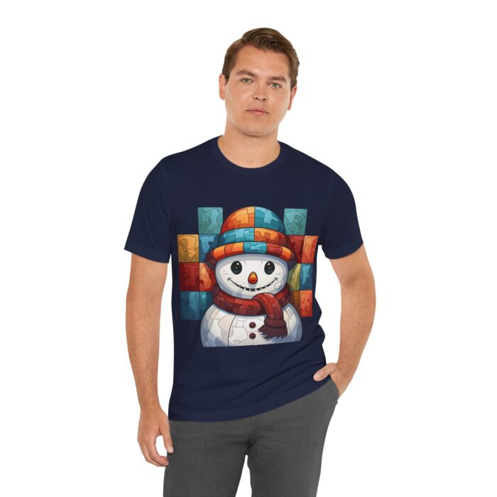 Snowman Unisex Jersey Short Sleeve Tee - Image 217