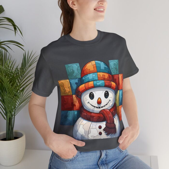 Snowman Unisex Jersey Short Sleeve Tee - Image 169