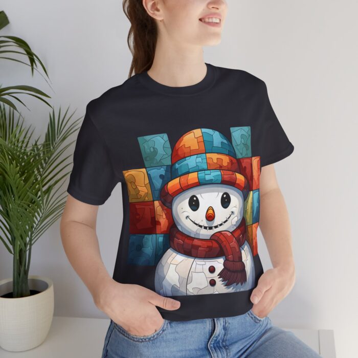 Snowman Unisex Jersey Short Sleeve Tee - Image 82