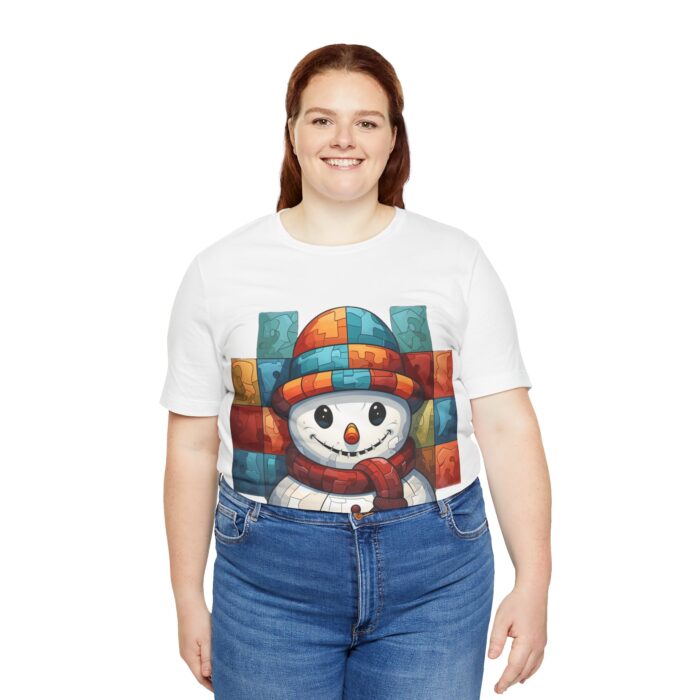 Snowman Unisex Jersey Short Sleeve Tee - Image 15