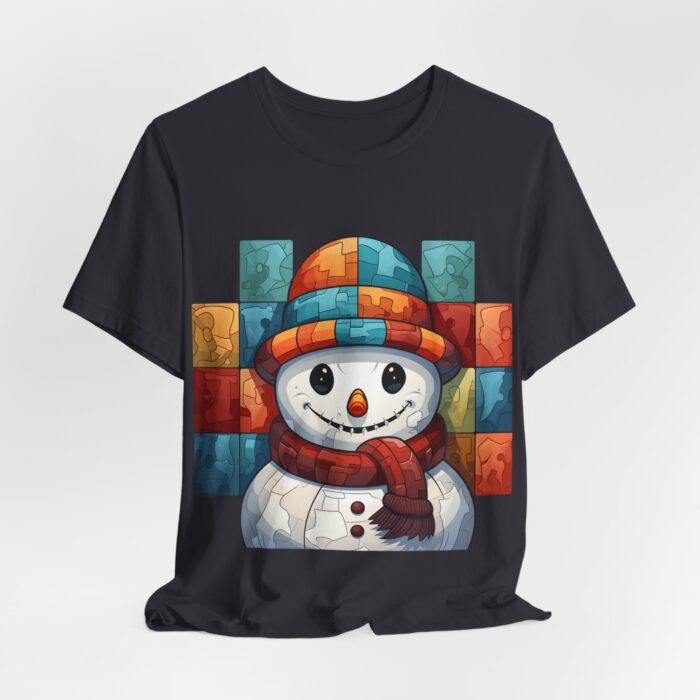 Snowman Unisex Jersey Short Sleeve Tee - Image 64