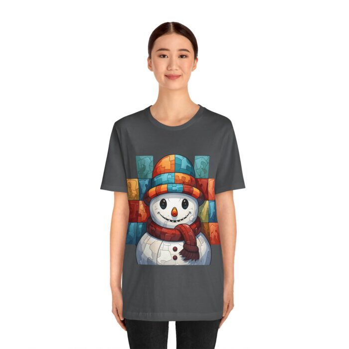 Snowman Unisex Jersey Short Sleeve Tee - Image 156