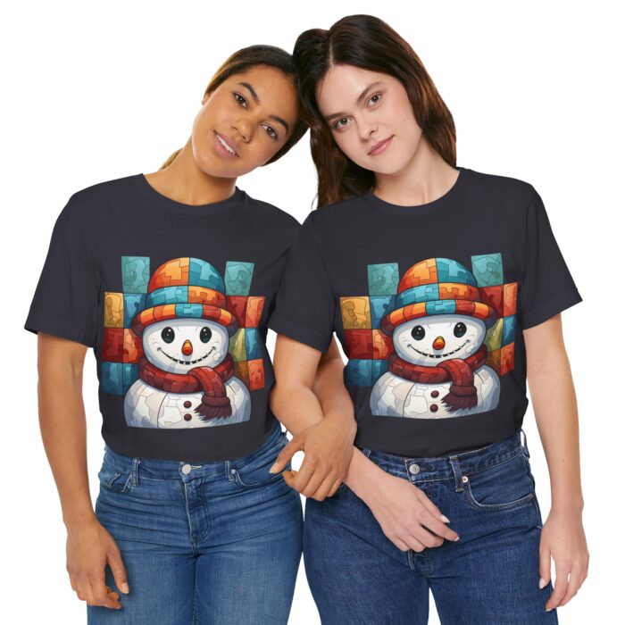 Snowman Unisex Jersey Short Sleeve Tee - Image 84