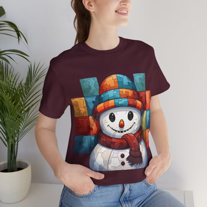 Snowman Unisex Jersey Short Sleeve Tee - Image 256