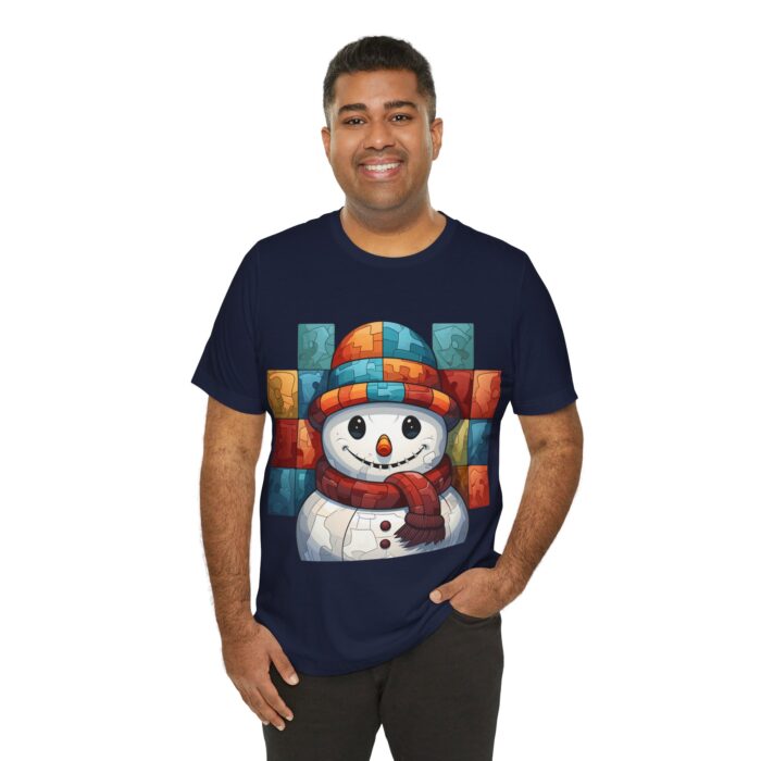 Snowman Unisex Jersey Short Sleeve Tee - Image 219