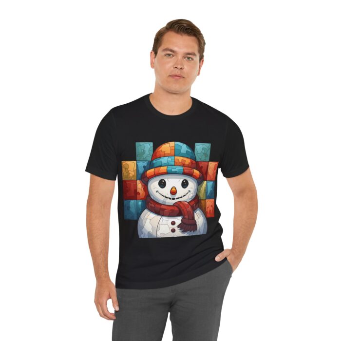 Snowman Unisex Jersey Short Sleeve Tee - Image 43