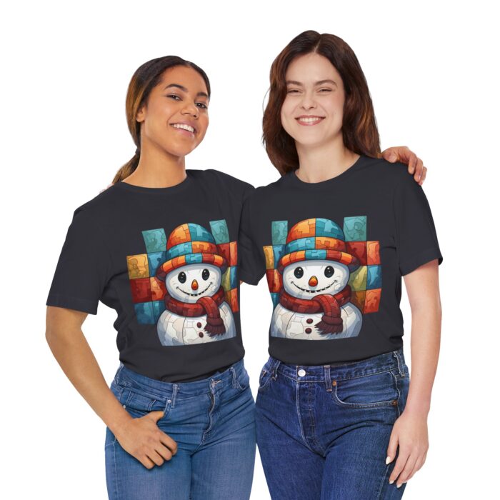 Snowman Unisex Jersey Short Sleeve Tee - Image 85