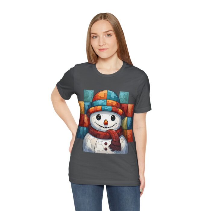 Snowman Unisex Jersey Short Sleeve Tee - Image 158