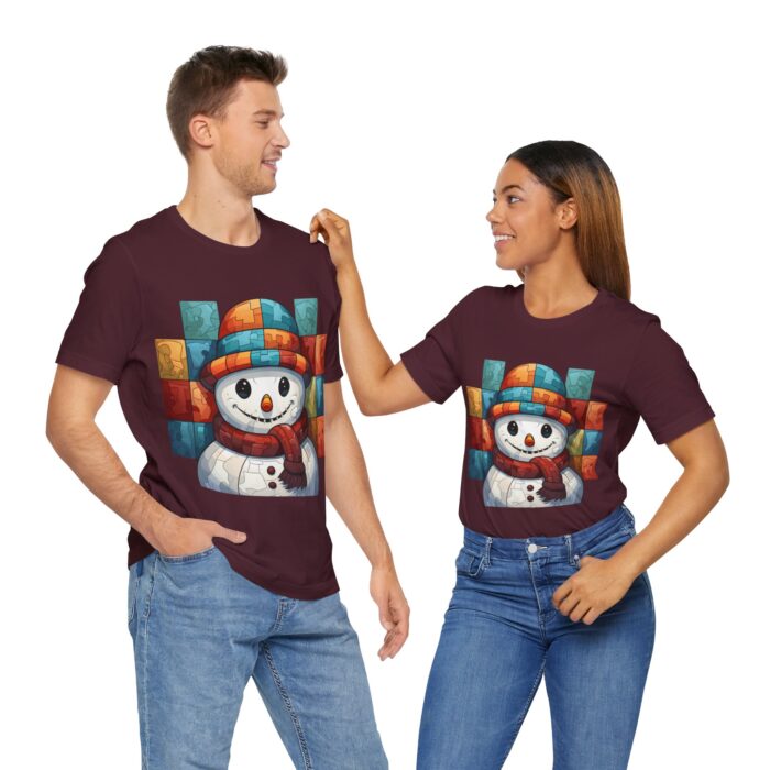 Snowman Unisex Jersey Short Sleeve Tee - Image 257