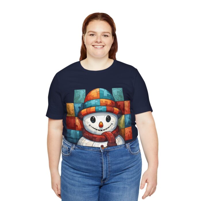 Snowman Unisex Jersey Short Sleeve Tee - Image 218