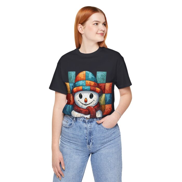 Snowman Unisex Jersey Short Sleeve Tee - Image 76