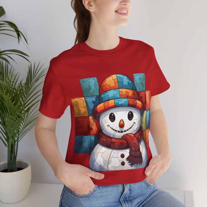 Snowman Unisex Jersey Short Sleeve Tee - Image 285