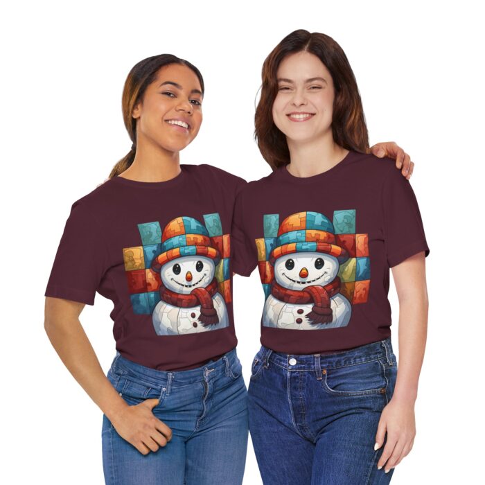 Snowman Unisex Jersey Short Sleeve Tee - Image 259