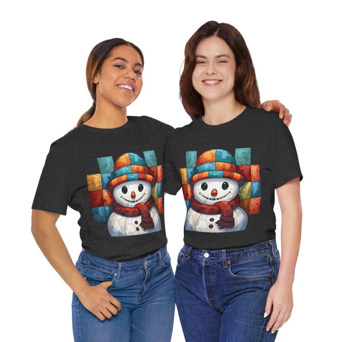 Snowman Unisex Jersey Short Sleeve Tee - Image 201